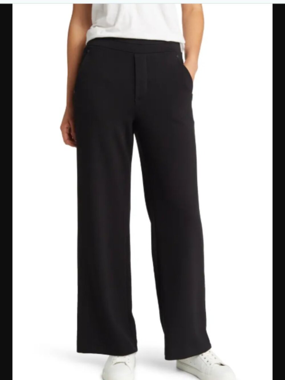 NWT Wit & Wisdom Democracy AB Leisure Pants Skyrise Black Athleisure Casual 1X